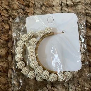 Beaded Hoops